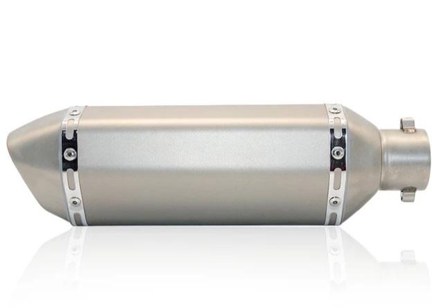 Basic Triangle Design 51 MM Inlet Stainless Steel Universal Slip-On with DB Killer Mid size - Chrome