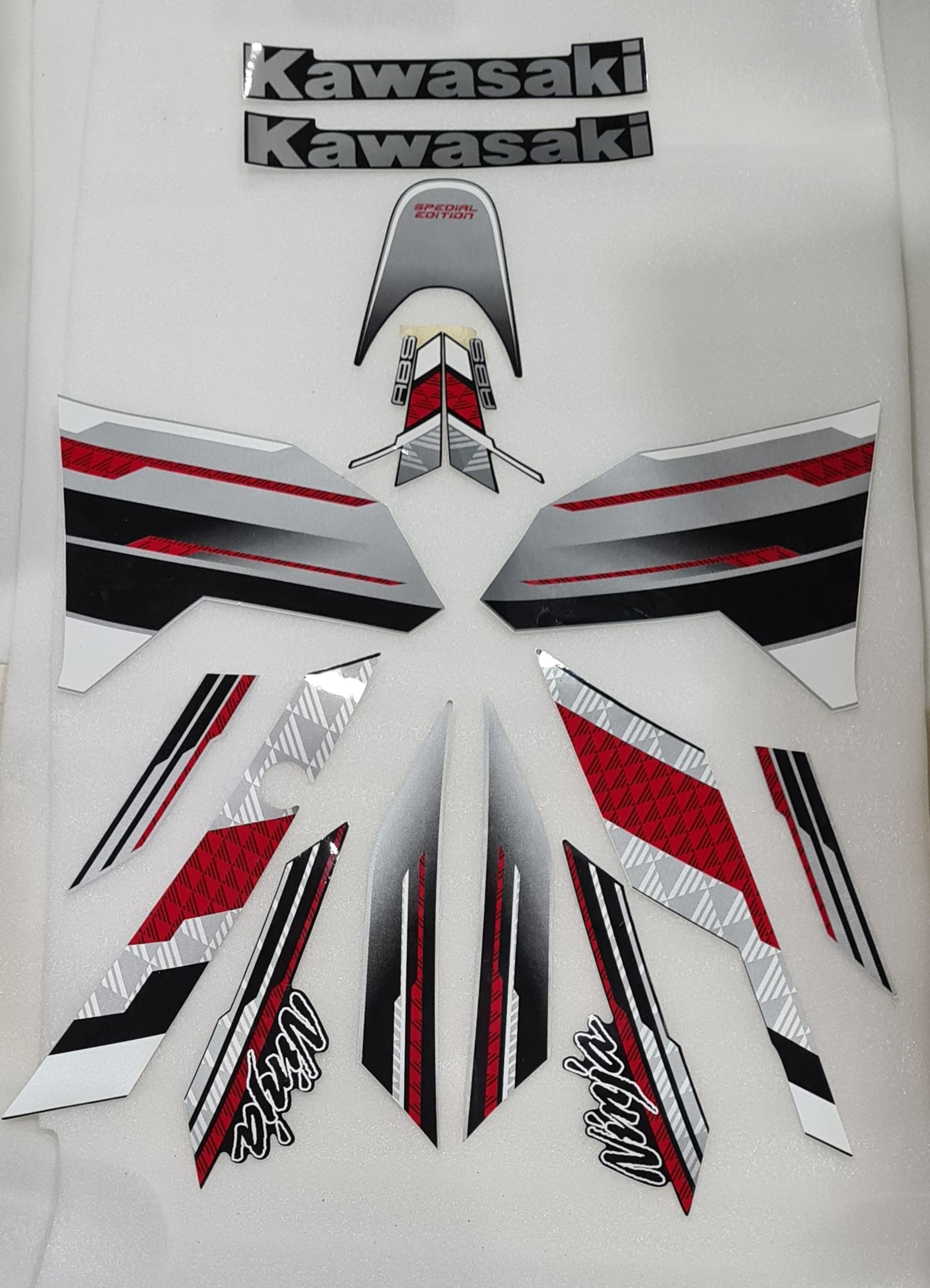 Aftermarket Ferring Sticker Suitable for kawasaki Ninja 300 Black/ Red Color for Full Black/Full White Models