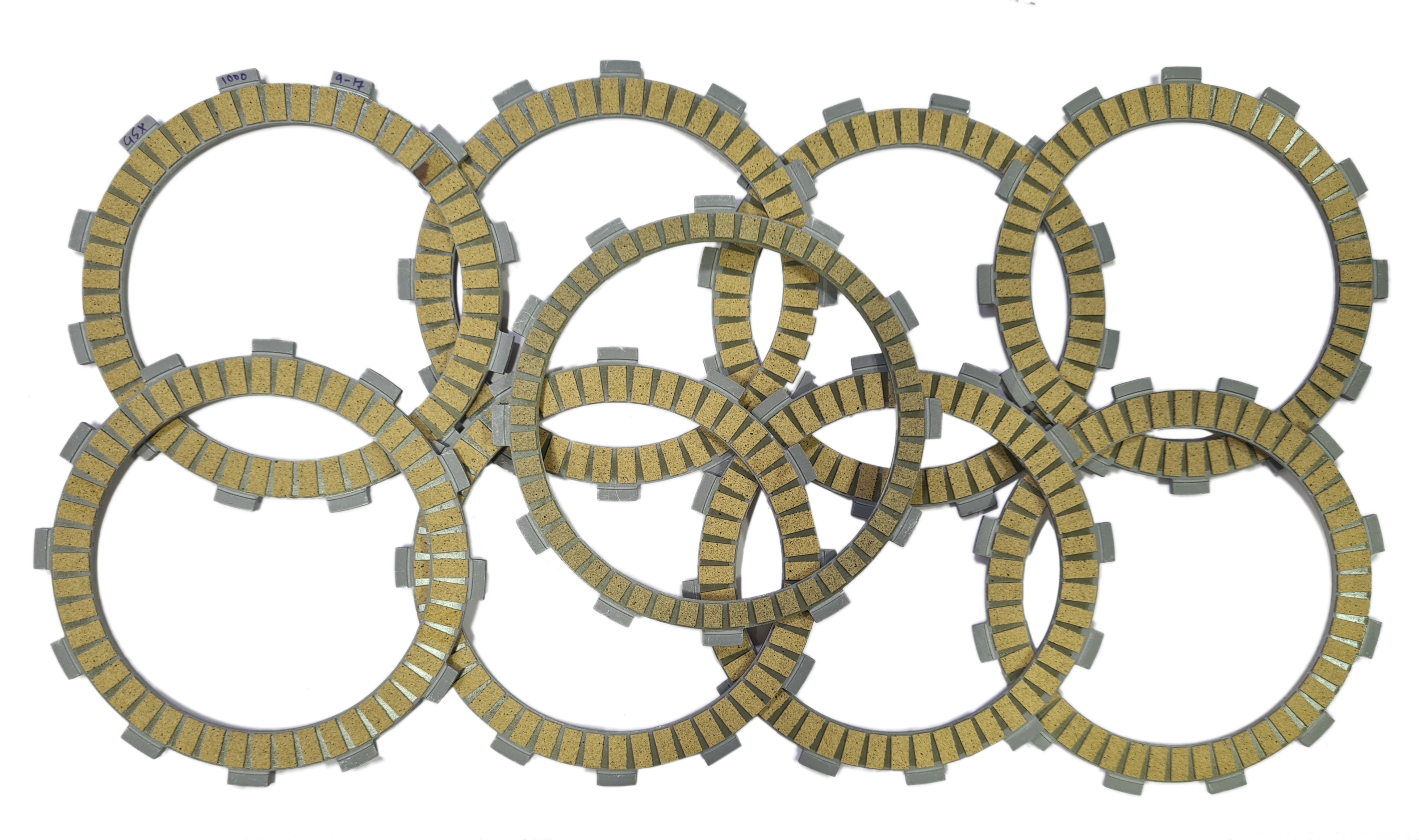 High Quality Paper Based Clutch Plates Suitable for Suzuki GSX1000 2009-2017 Set of 8 Clutch Plates & 1 Friction