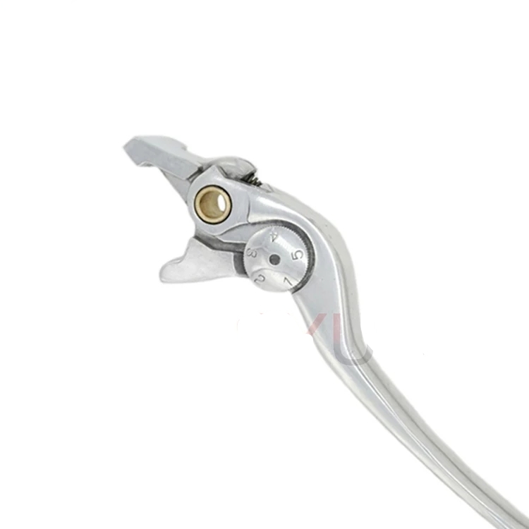 Hyosung GT250R/GTR250/Comet/Aquila/GV250/GT650R/GTR650/GT650N Aquila Pro/ST7/GV650/Kawasaki Z800/Hayabusa 5 Way Adjustable Chrome Front Brake Lever