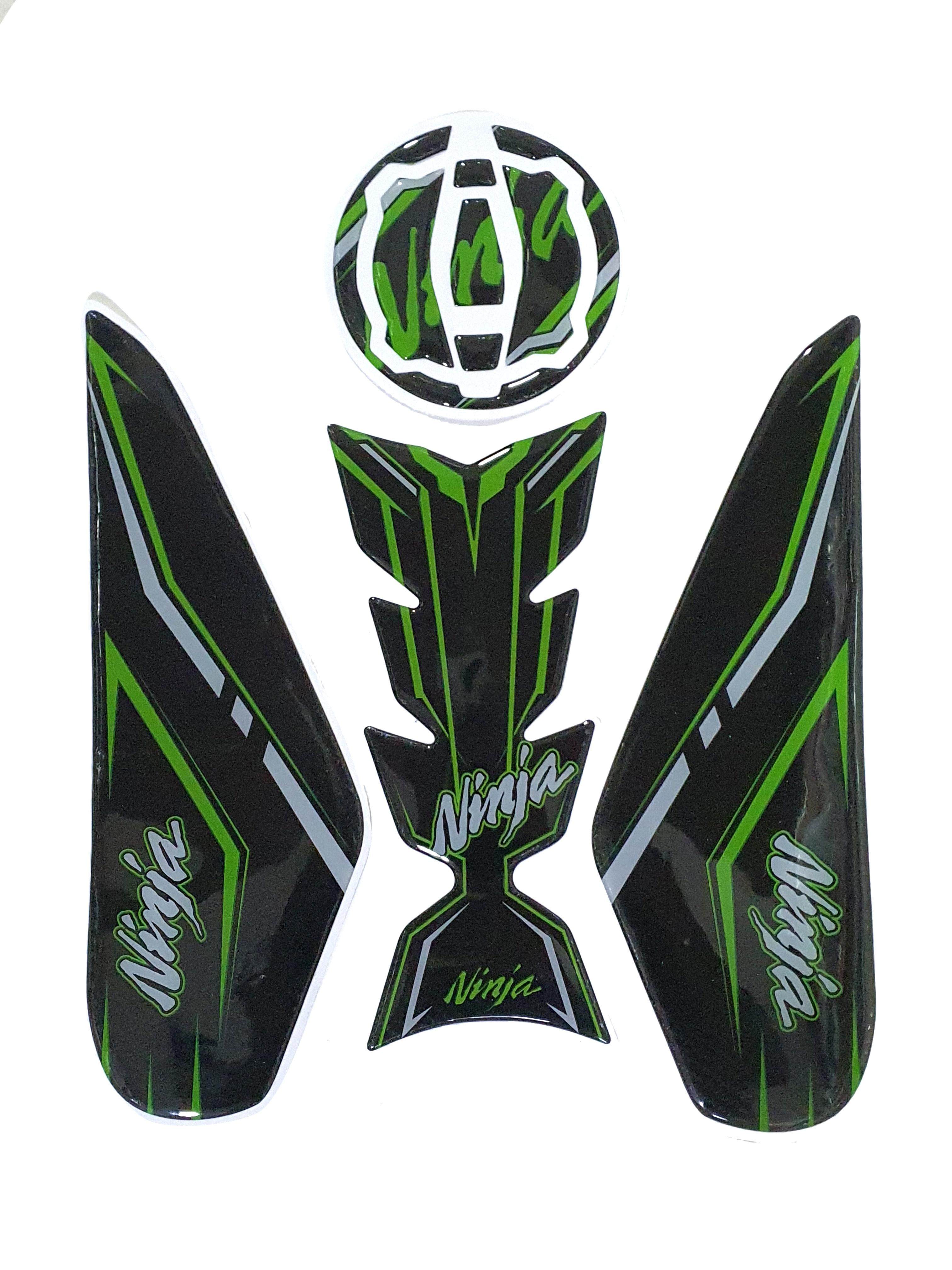 Kawasaki Ninja 400/ Z400 Compatible Tank Pad combo with Knee Pad Carbon Fiber Design