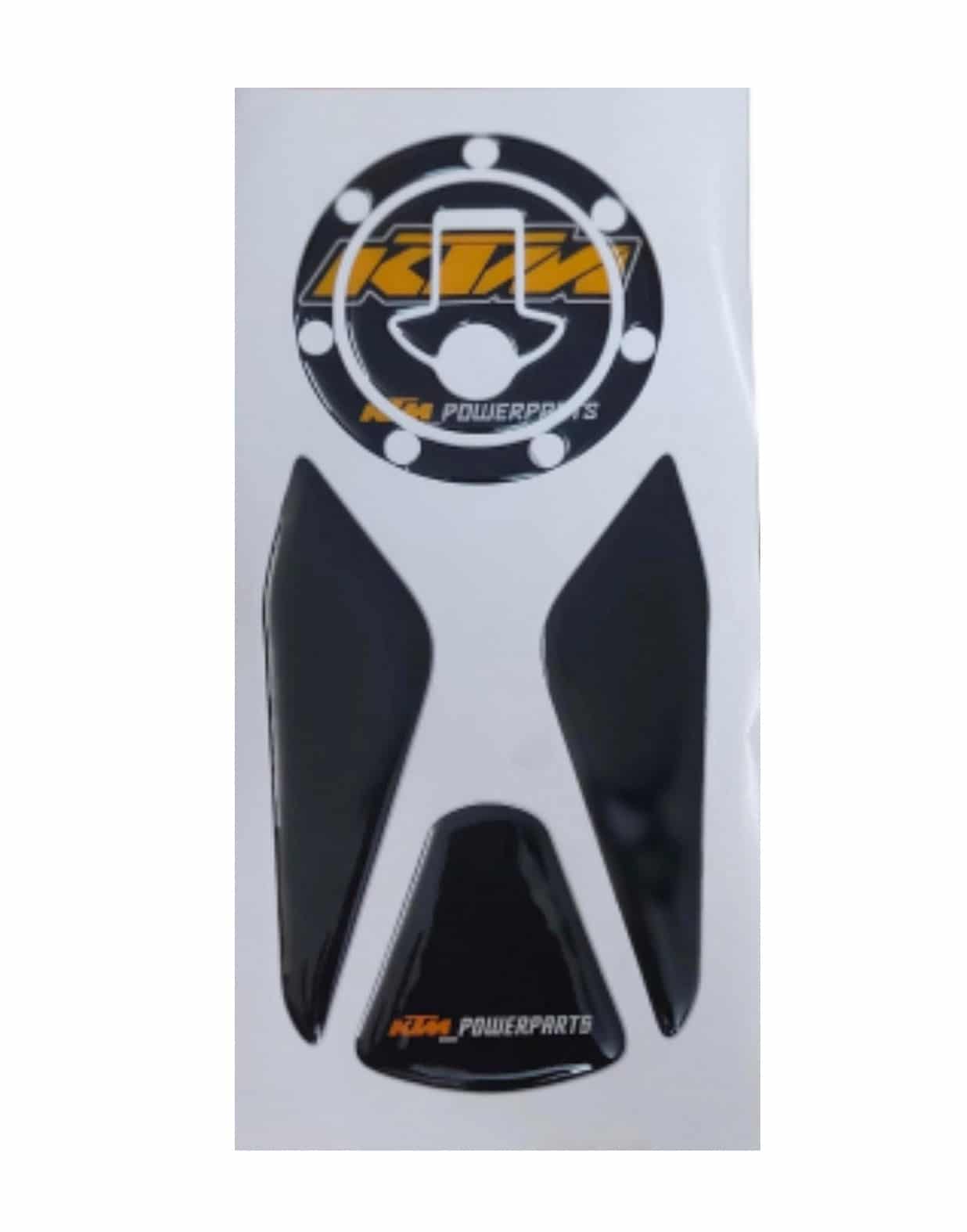 KTM Duke/ RC 125/ 200/ 250/ 390 All Years Tank Pad Combo Black