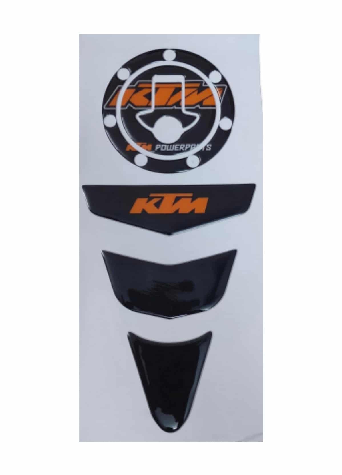 KTM Duke/ RC 125/ 200/ 250/ 390 All Years Tank Pad Combo V Style Black