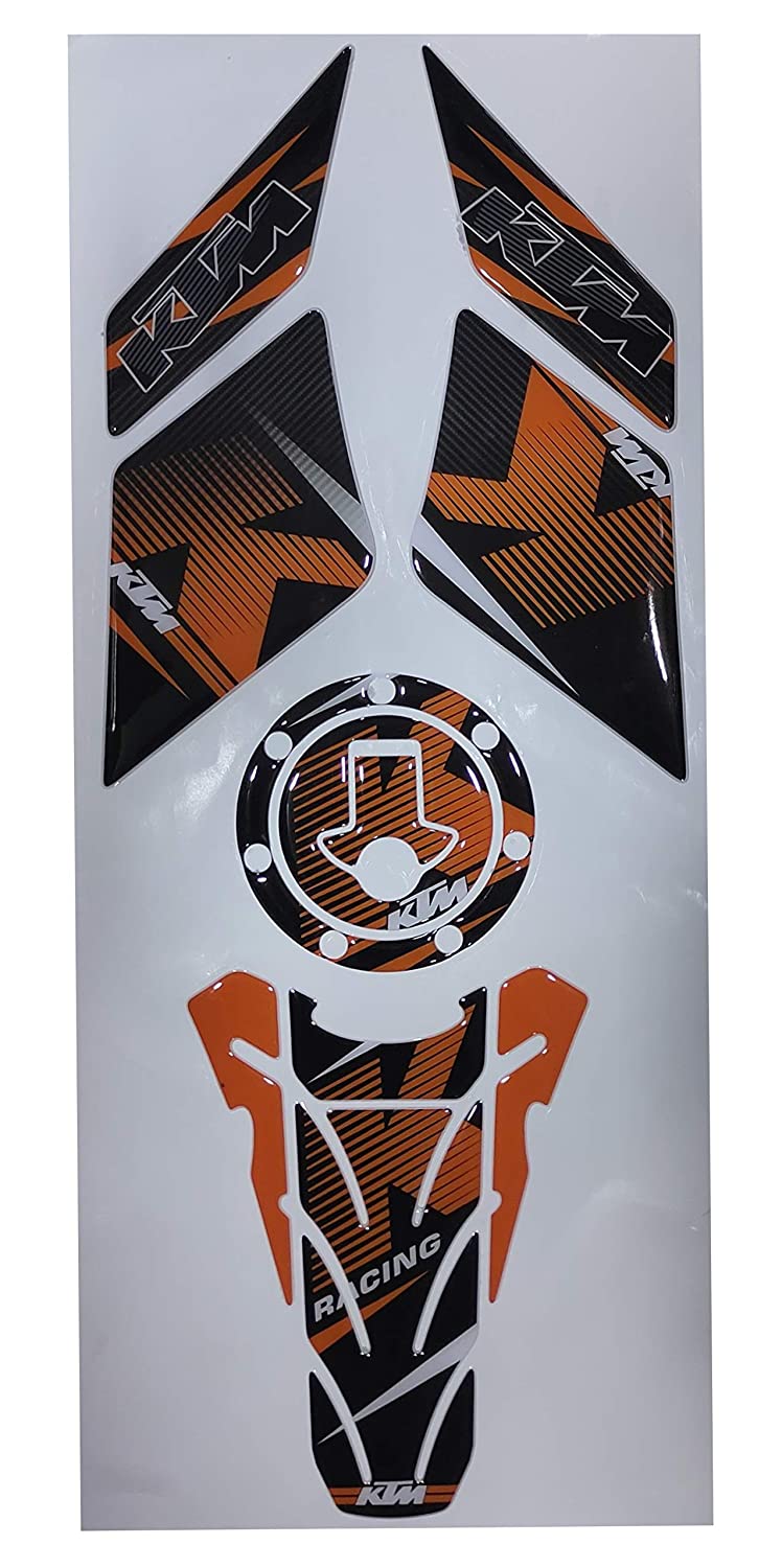 KTM Duke/ RC 125/ 200/ 250/ 390 Tank Pad Combo Wing Style With Knee Pad