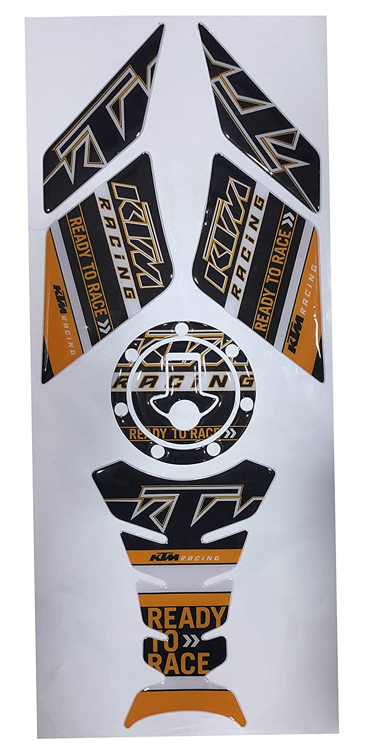 KTM Duke/ RC 125/ 200/ 250/ 390 Tank Pad Combo With Knee Pad Ready To Race