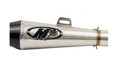 Cone Style Fiber Tip 51 MM Inlet Stainless Steel Universal Slip-On without DB Killer Mid Size - Silver
