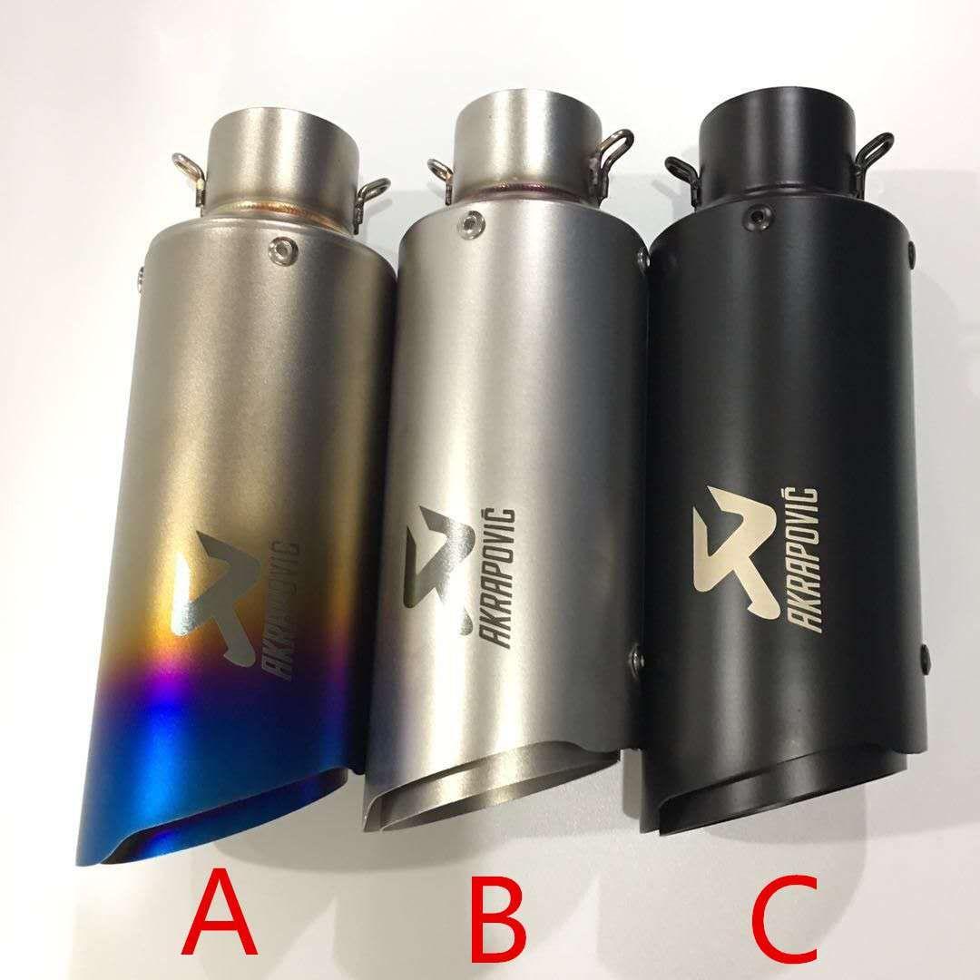 Cross Cut Tip 51 MM Inlet Stainless Steel Universal Slip-On Without DB Killer for Loud Exhaust note Short Size