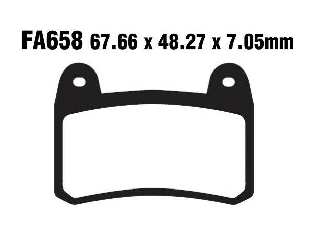 FA658 Front Brake Pad Suitable For Benelli TNT250/ TNT300/ TNT302