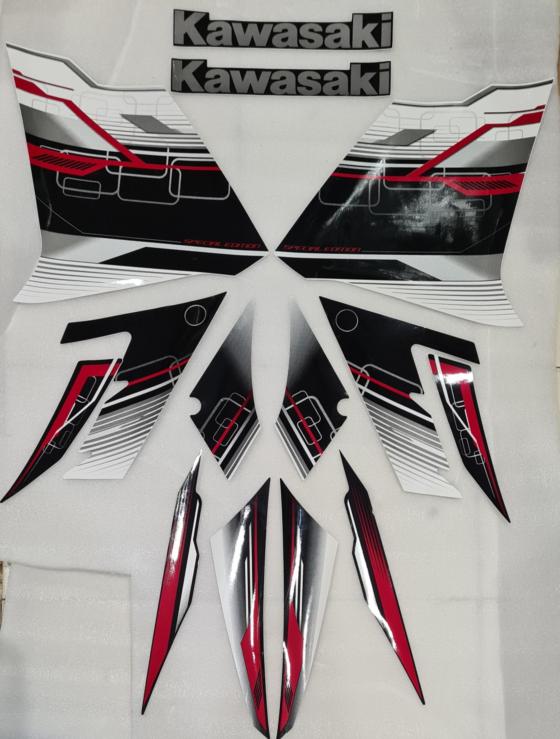 Ferring Sticker Suitable for kawasaki Ninja 300 Full Black/Full White Models (Balck, Red, White)