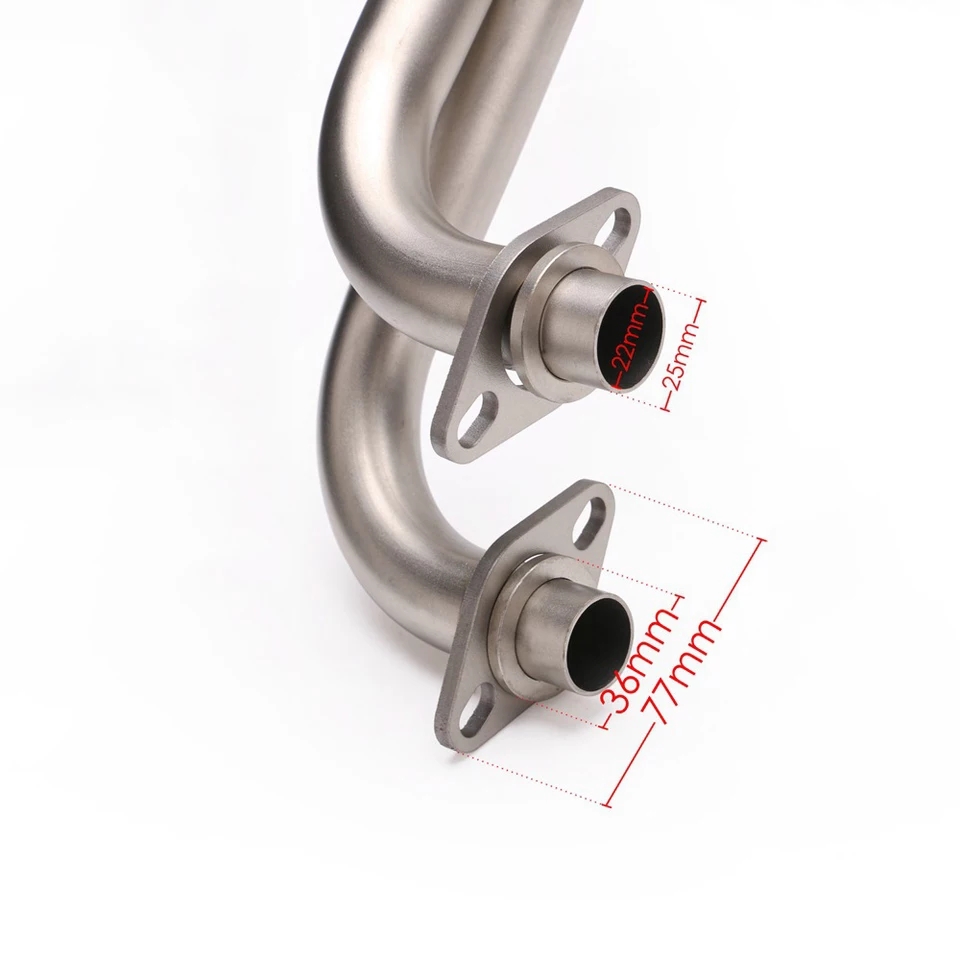 Kawasaki Ninja 250R/ Ninja 300/ Z250 Header - Silver