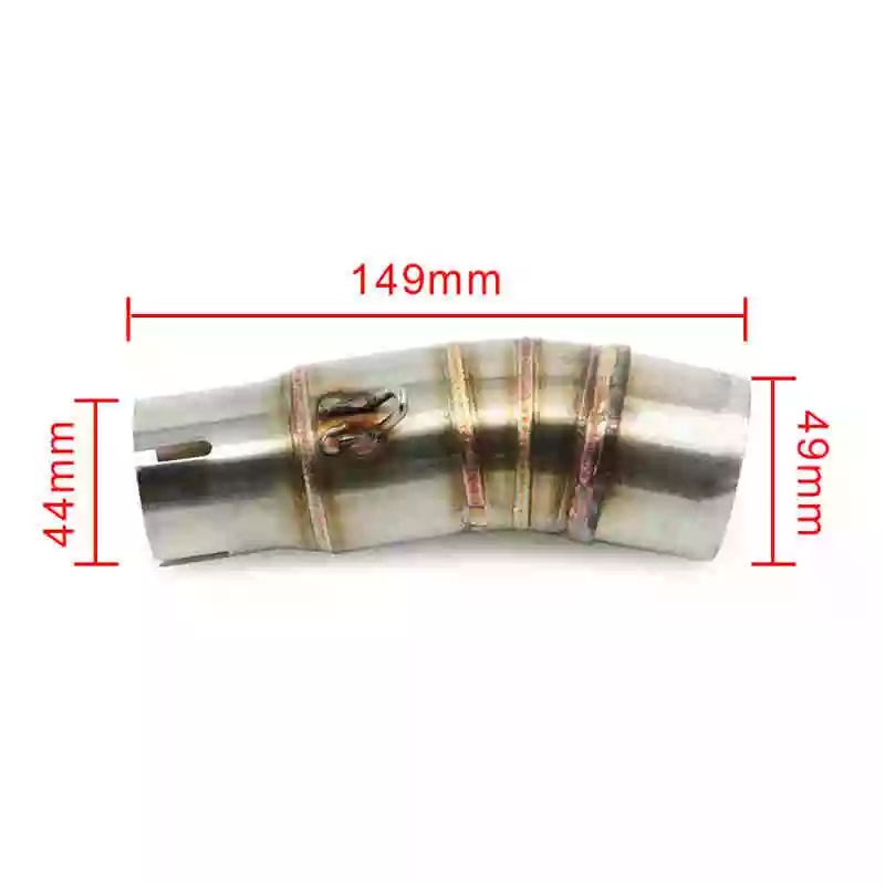 Kawasaki Ninja 400 Slip-on/ Middle/ link Pipe - Silver