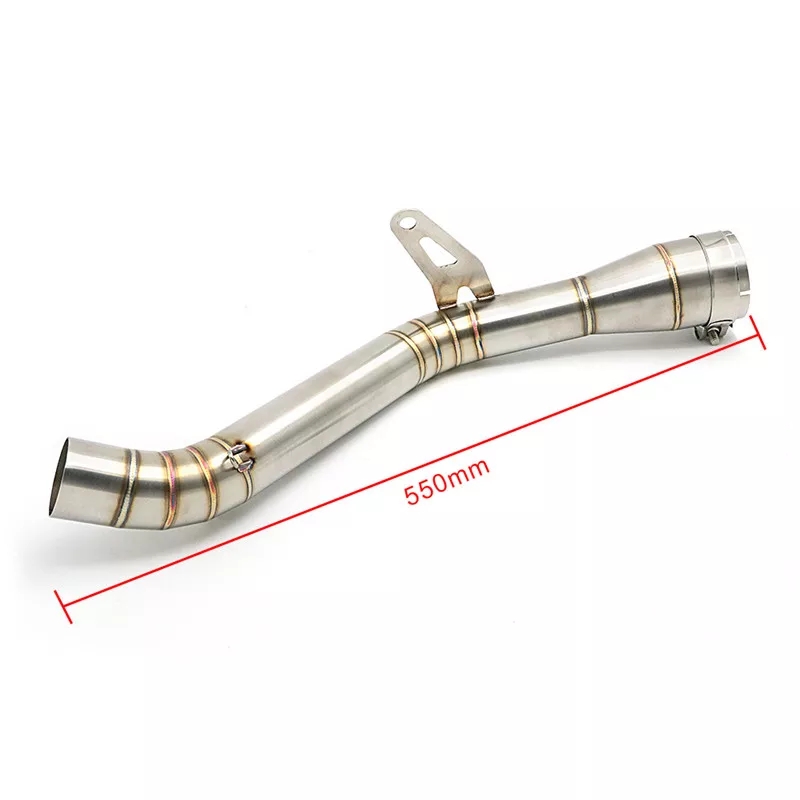 Kawasaki Z900 Long Slip-on/ Middle/ link Pipe - Silver