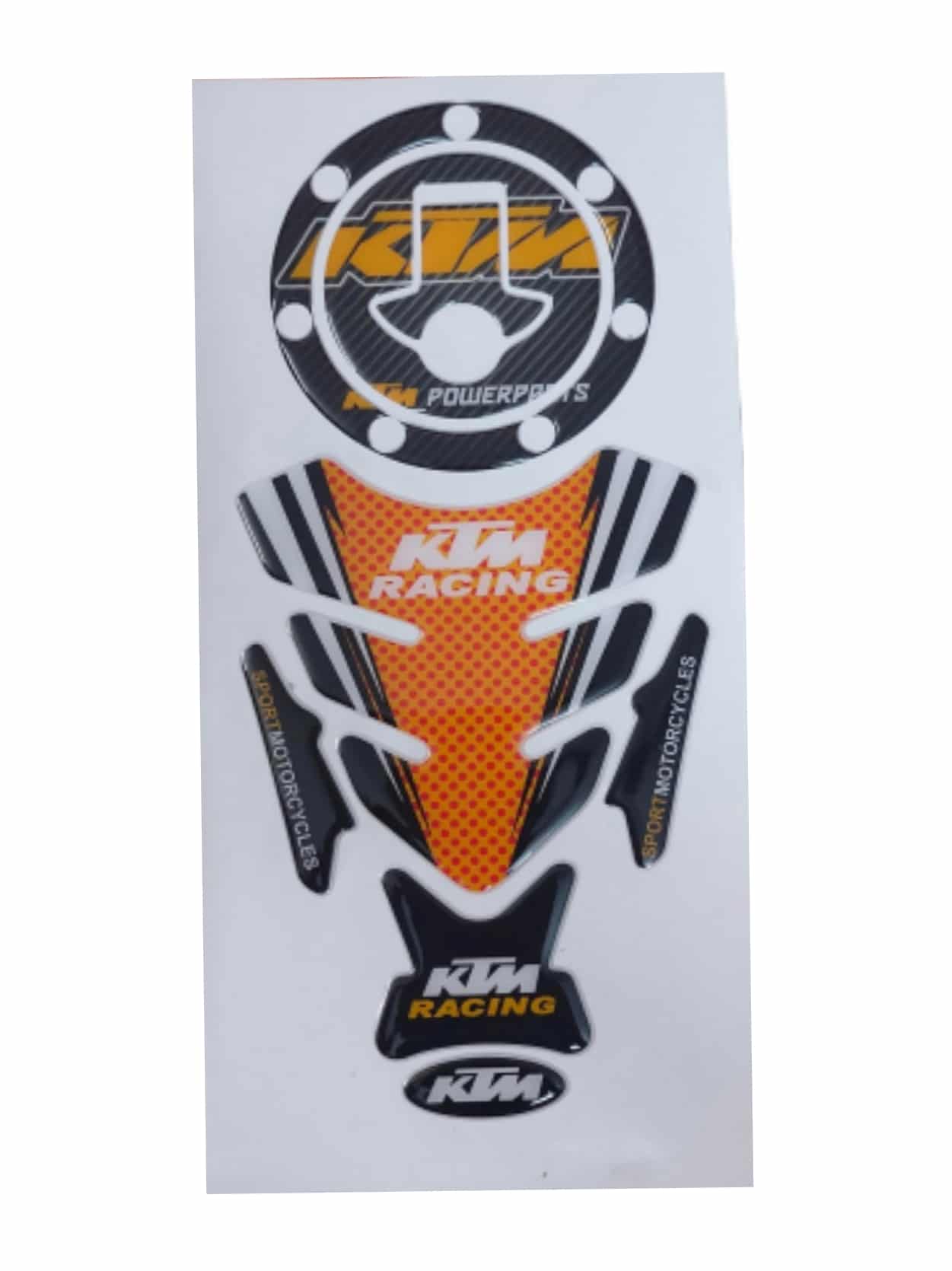 KTM Duke/ RC 125/ 200/ 250/ 390 All Years KTM Racing Tank Pad Combo Arrow Style