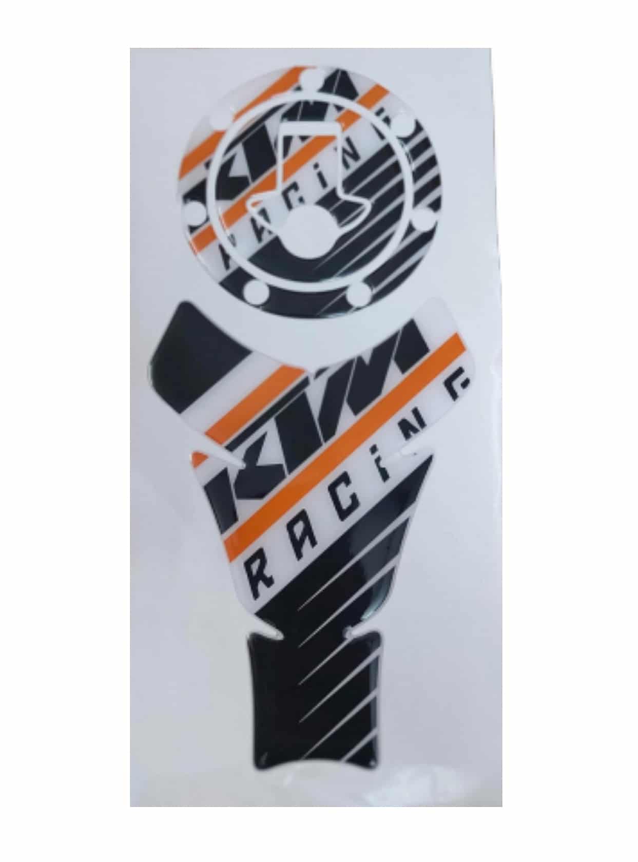 KTM Duke/ RC 125/ 200/ 250/ 390 All Years KTM Racing Tank Pad Combo Black-White