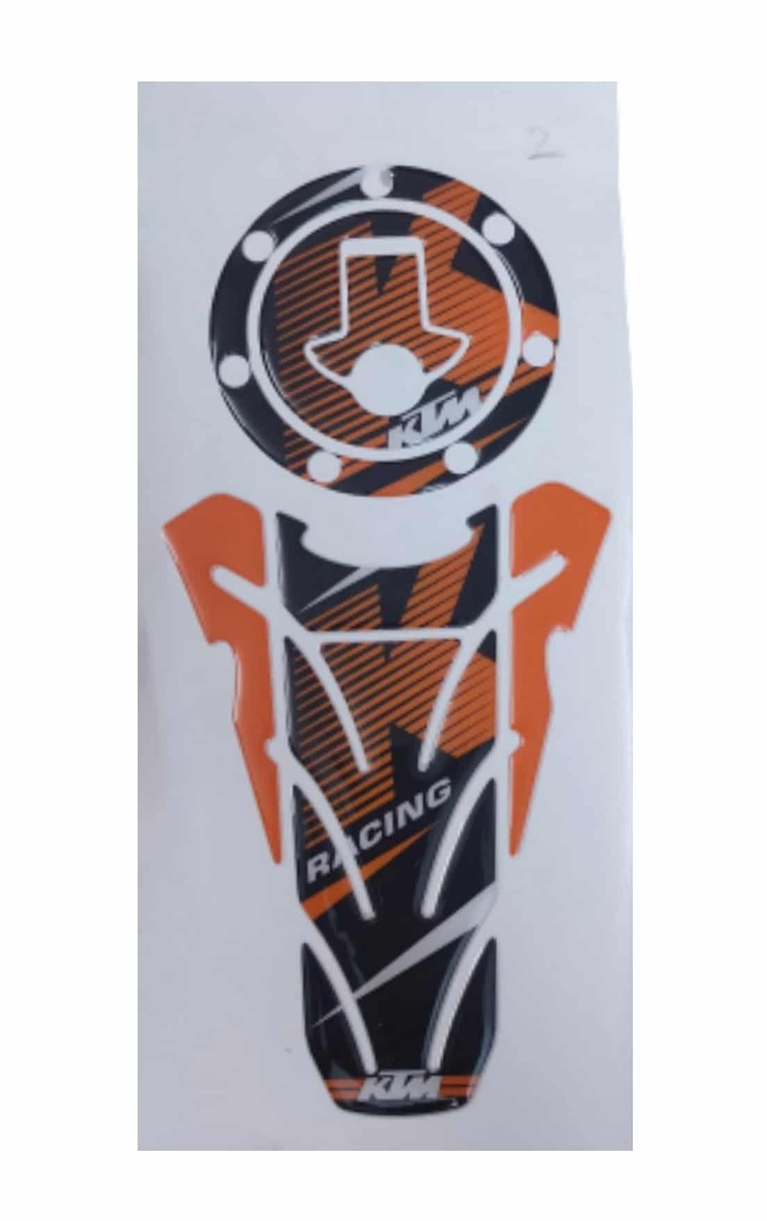 KTM Duke/ RC 125/ 200/ 250/ 390 All Years Tank Pad Combo Wing Style