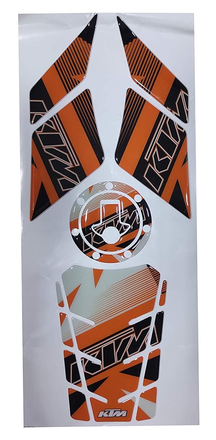 KTM Duke/ RC 125/ 200/ 250/ 390 Tank Pad Combo Arrow Style With Knee Pad