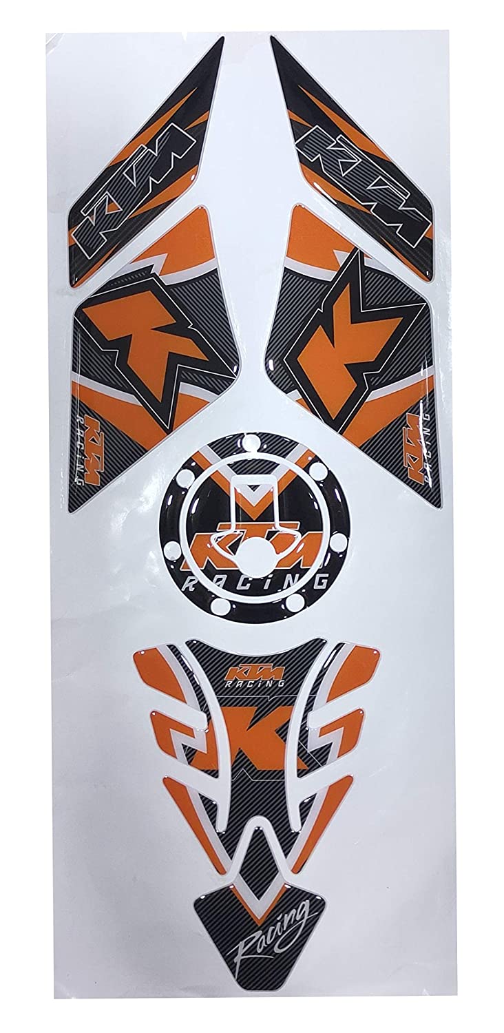 KTM Duke/ RC 125/ 200/ 250/ 390 Tank Pad Combo V Style With Knee Pad