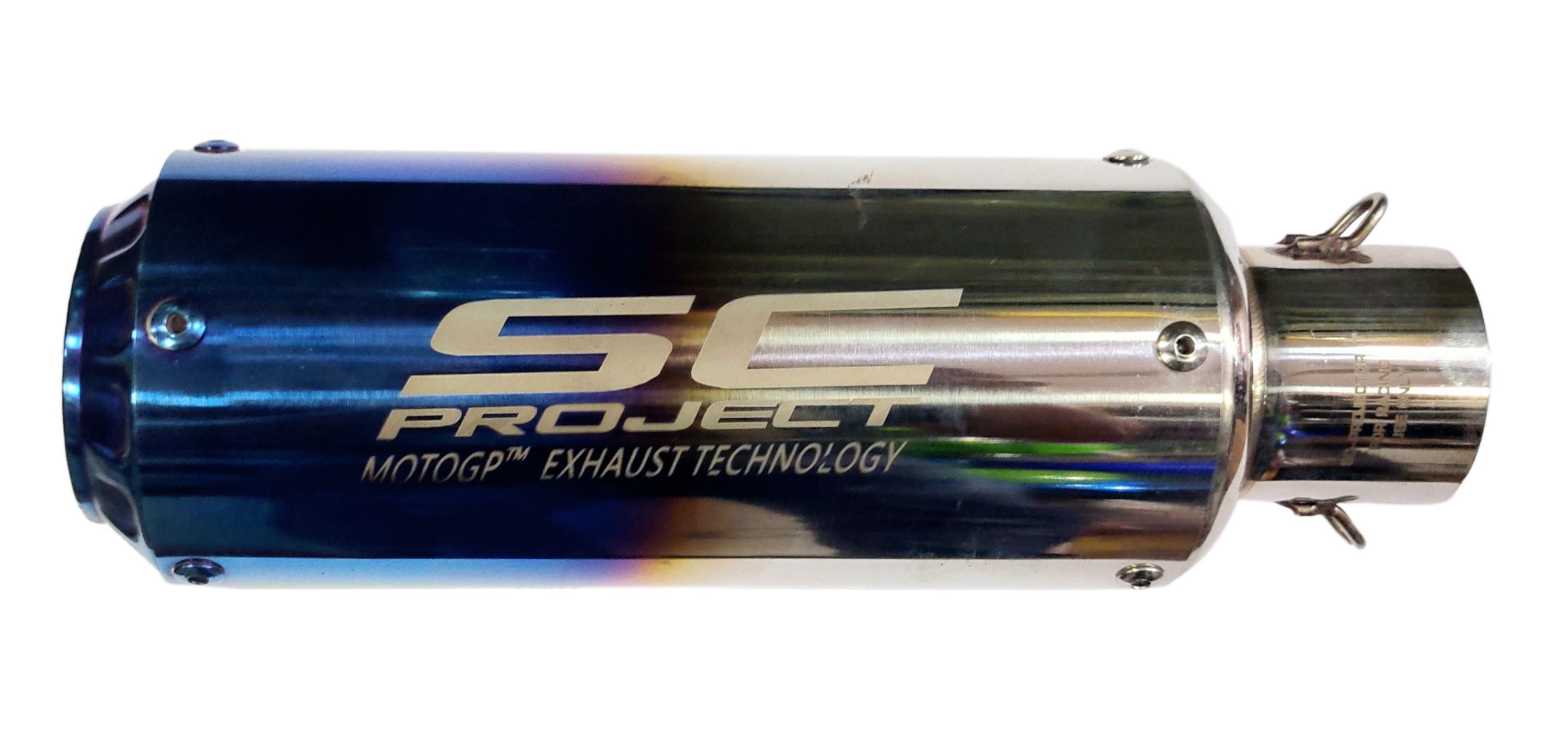 Net Outlet Short Style 51 MM Inlet Stainless Steel Universal Slip-On Without DB Killer Short Size - Multi-Color