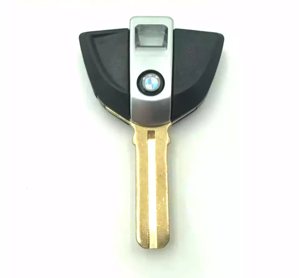 Blank Key for BMW Superbikes Models with Sensor Slot - Black