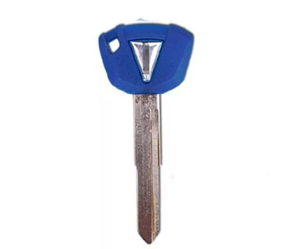 Blank Key for Kawasaki Ninja 650 2017 onwards/Z650/Z800/Z900/Z1000 with Sensor Slot - Blue