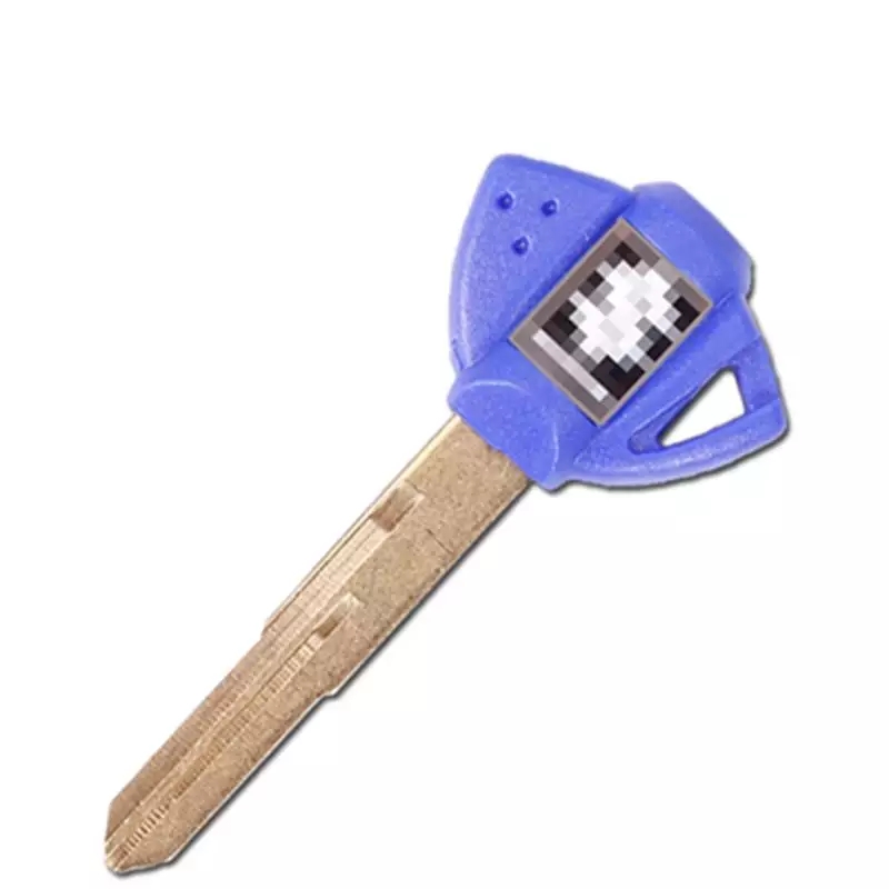 Blank Key for Suzuki Super Bikes with Sensor Slot - Blue