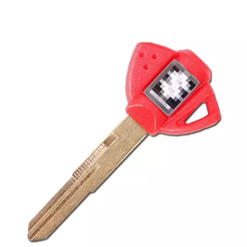 Blank Key for Suzuki Super Bikes with Sensor Slot - Red