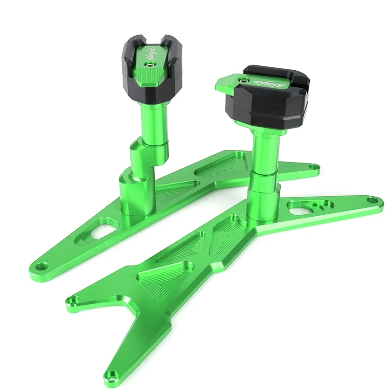 Kawasaki Ninja 300 Frame Sliders - Green