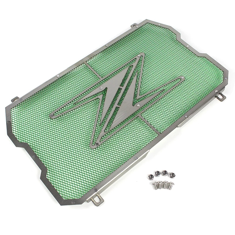 Kawasaki Z900 Radiator Guard - Green