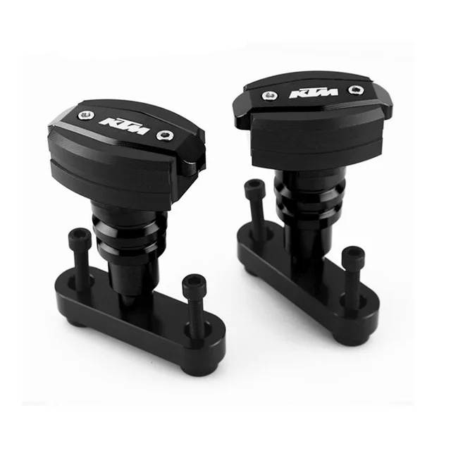 KTM Duke 125/200 /250/390 CNC Frame Sliders - Black