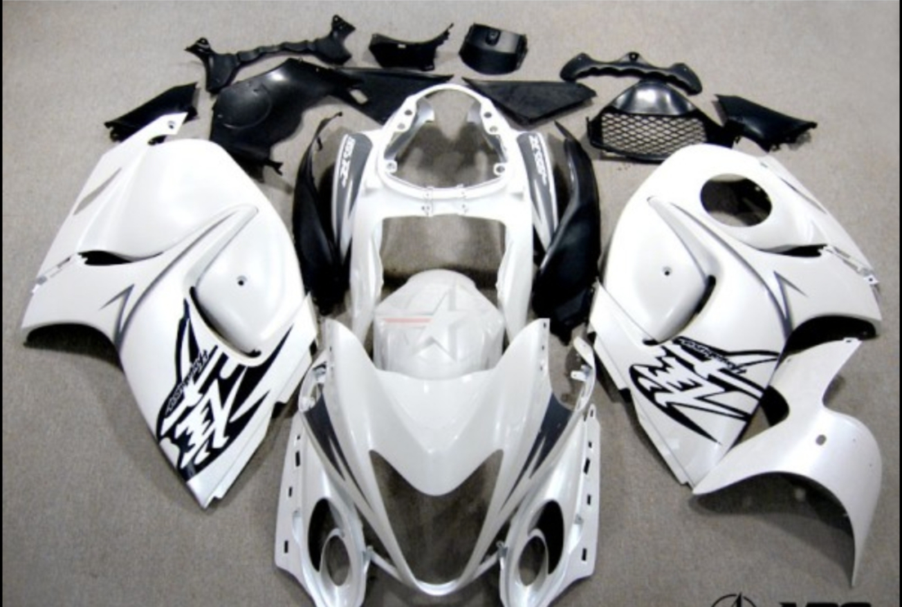 Suzuki Haybusa 2008-2020 Compatible ferring Kit - White