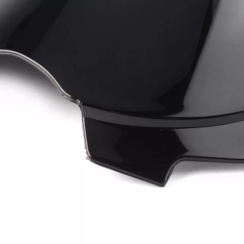 Unbreakeable Double bubble Windshield Suitable for Hyosung GT250R/ GT650R - Black