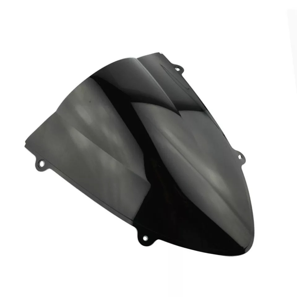 Unbreakeable Double bubble Windshield Suitable for Kawasaki Ninja 250r 2008-2012 - Black