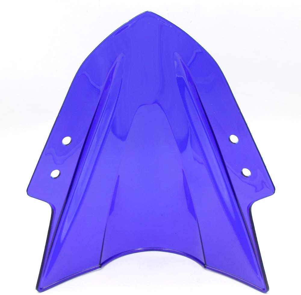 Unbreakeable Double bubble Windshield Suitable for Kawasaki Ninja 300 - Blue