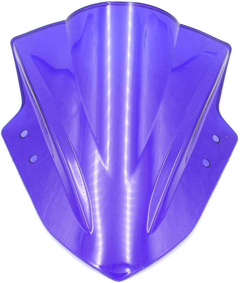 Unbreakeable Double bubble Windshield Suitable for Kawasaki Ninja 300 - Blue