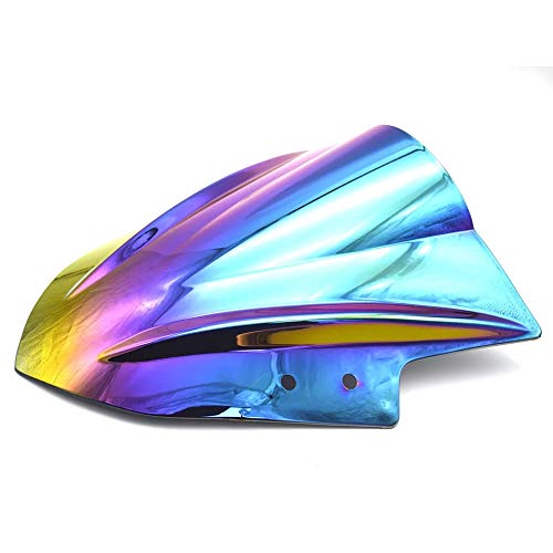Unbreakeable Double bubble Windshield Suitable for Kawasaki Ninja 300 - Deep Iridium