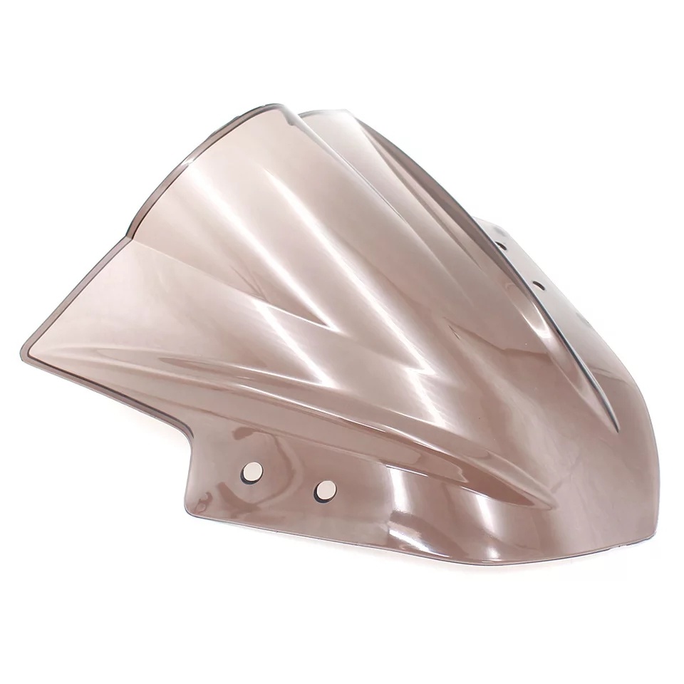 Unbreakeable Double bubble Windshield Suitable for Kawasaki Ninja 300 - Smoked