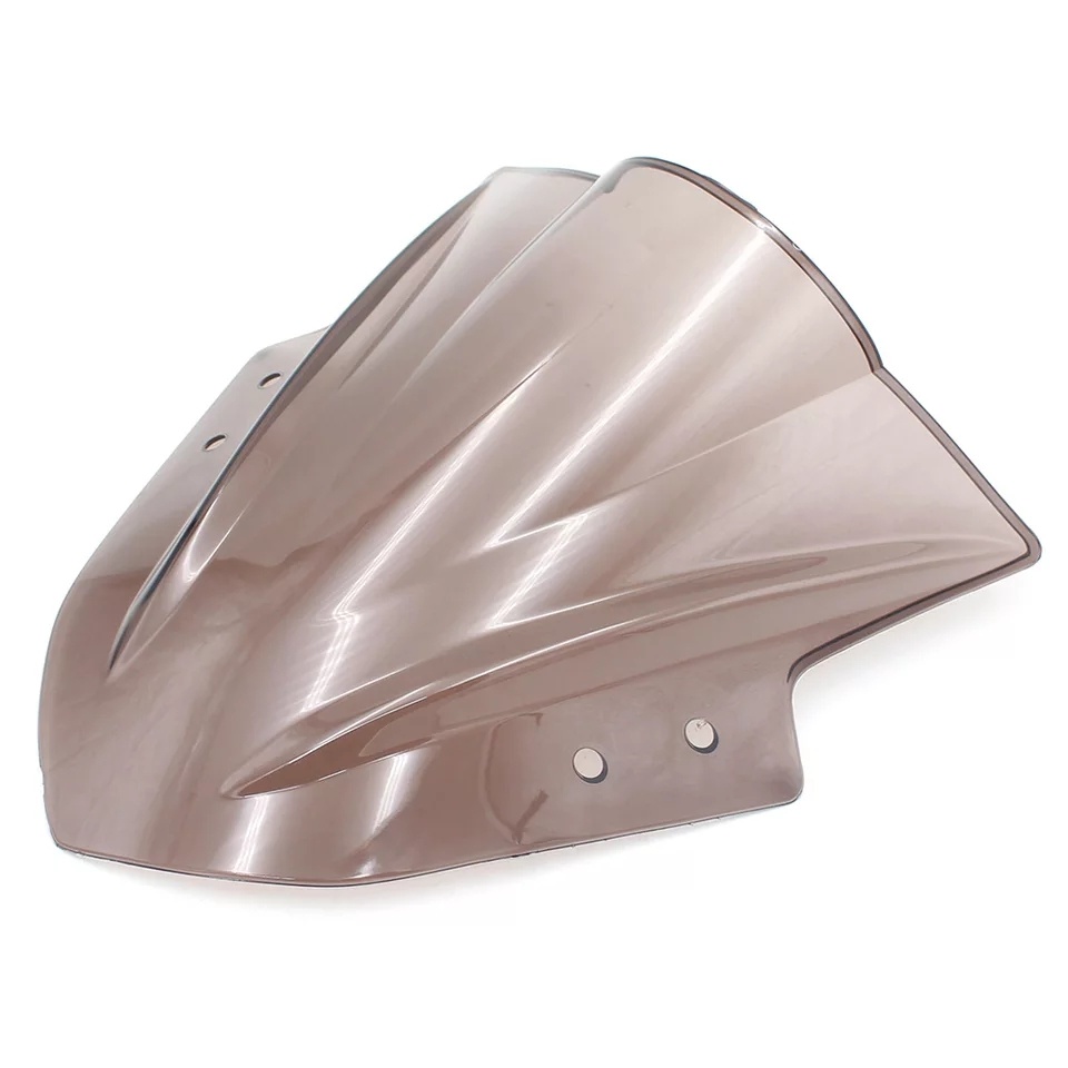 Unbreakeable Double bubble Windshield Suitable for Kawasaki Ninja 300 - Smoked