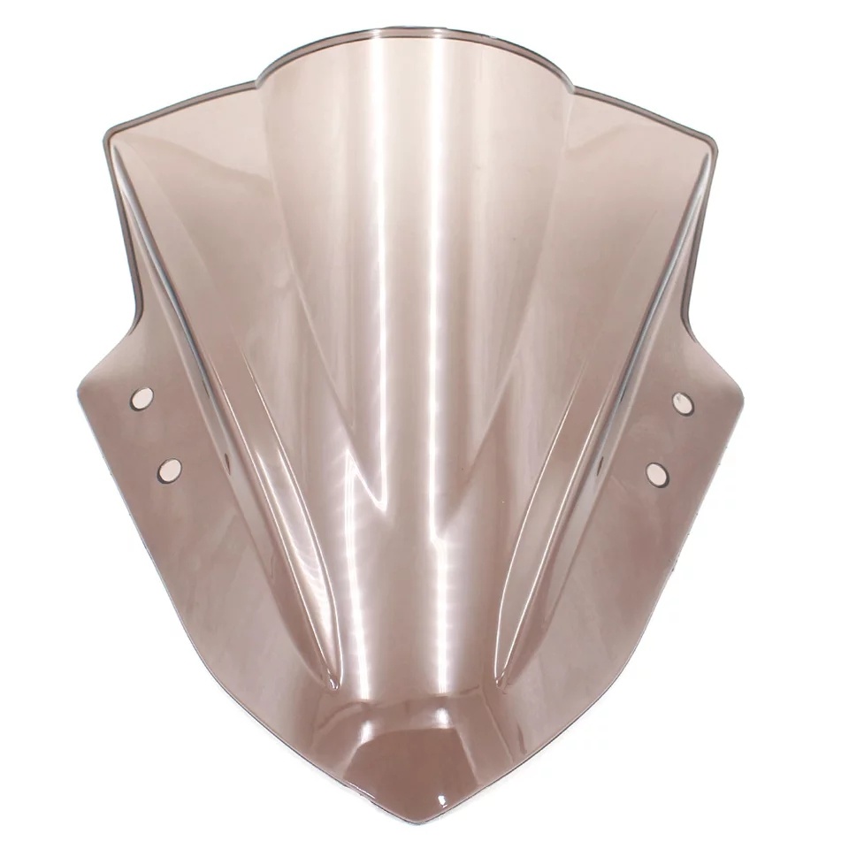 Unbreakeable Double bubble Windshield Suitable for Kawasaki Ninja 300 - Smoked