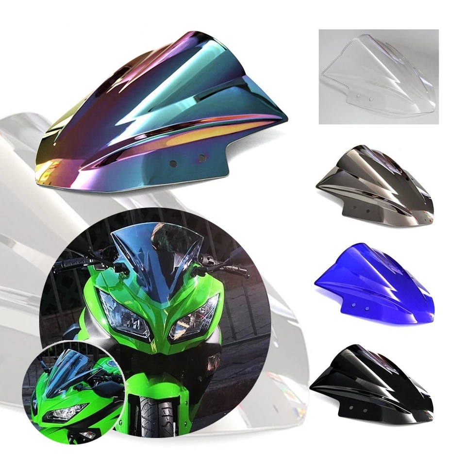 Unbreakeable Double bubble Windshield Suitable for Kawasaki Ninja 300