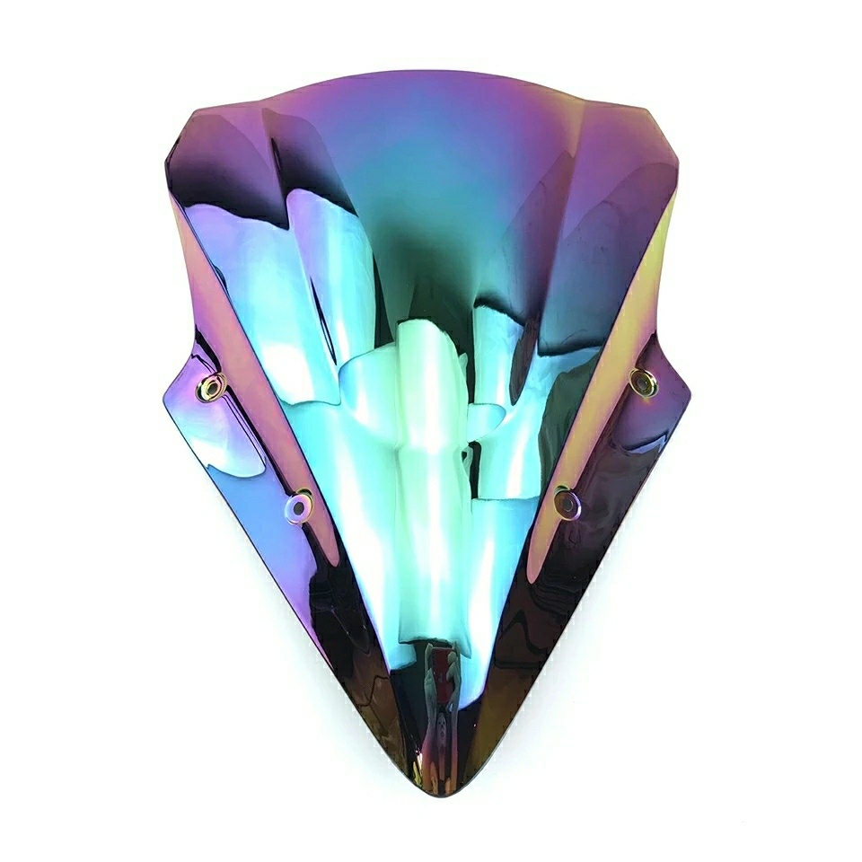 Unbreakeable Double bubble Windshield Suitable for Kawasaki Ninja 650 2017 Onwards - Deep Iridium