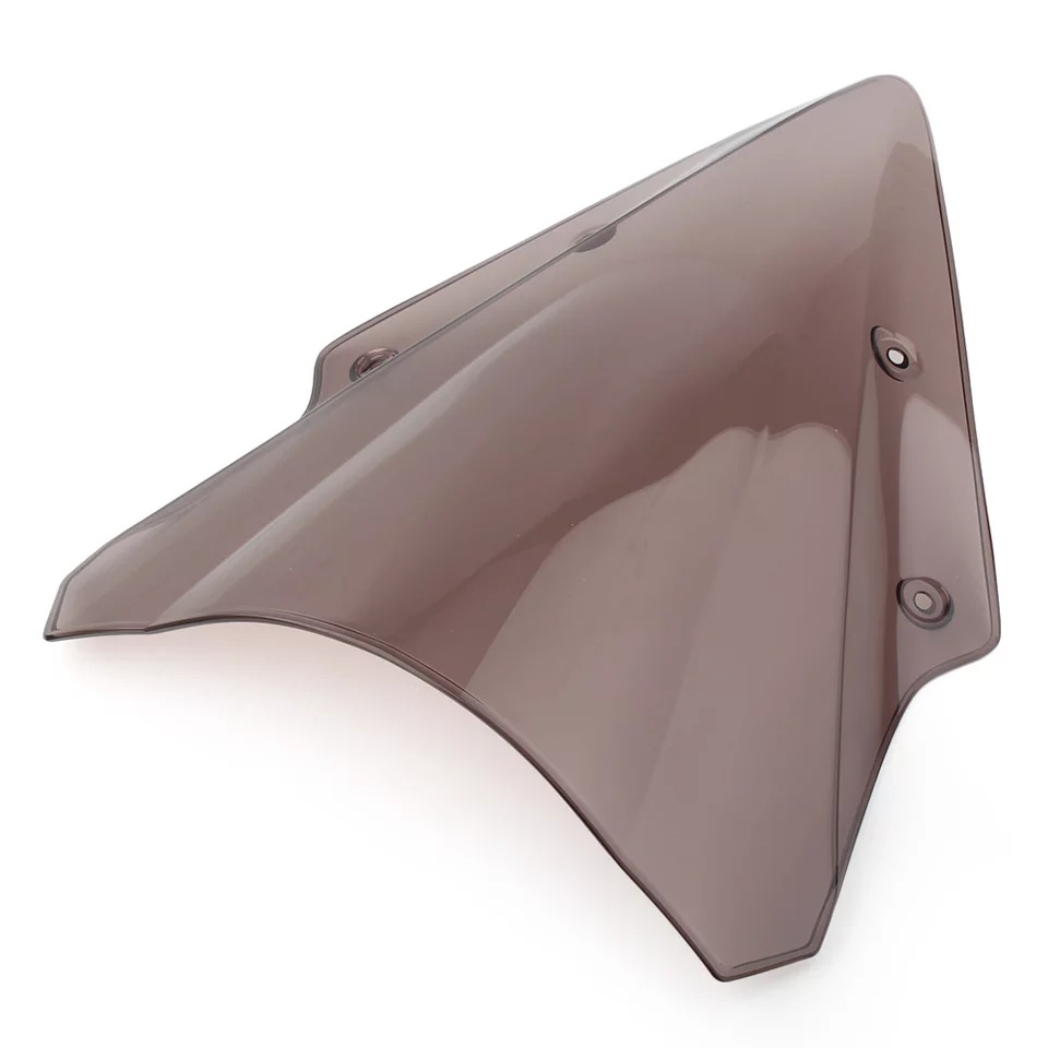 Unbreakeable Double bubble Windshield Suitable for Kawasaki Ninja 650 2017 Onwards - Smoked