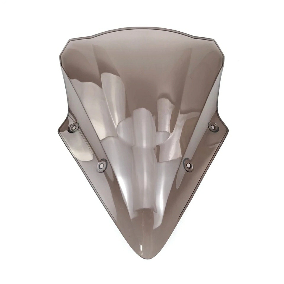 Unbreakeable Double bubble Windshield Suitable for Kawasaki Ninja 650 2017 Onwards - Smoked