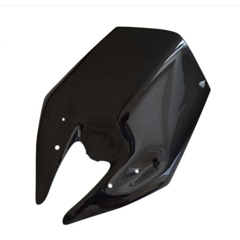 Unbreakeable Double bubble Windshield Suitable for Kawasaki Z800 - Black