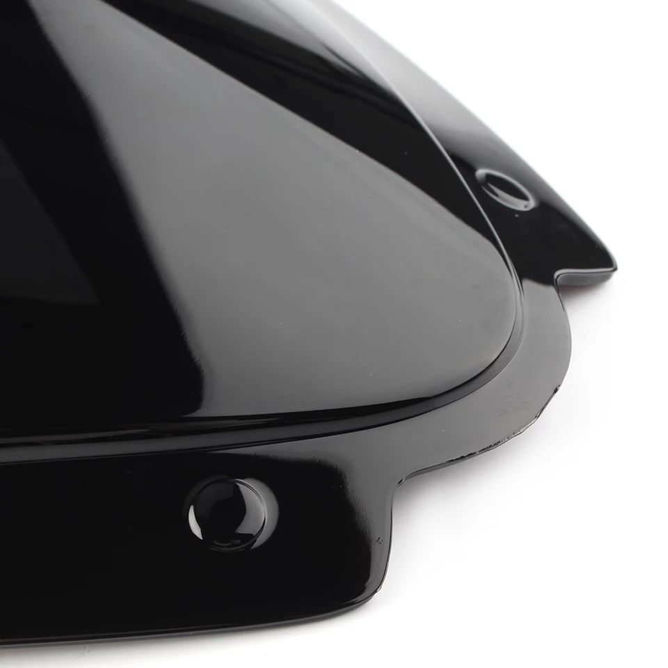 Unbreakeable Double bubble Windshield Suitable for Kawasaki ZX10R 2016-2018 - Black