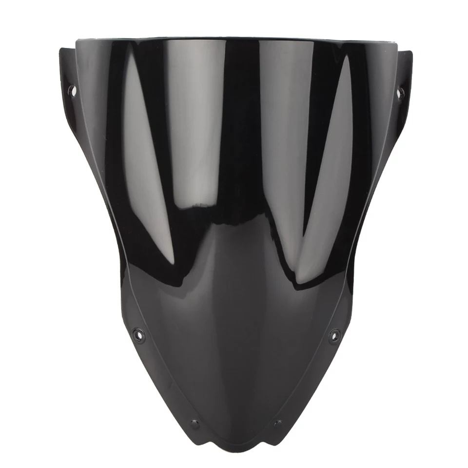 Unbreakeable Double bubble Windshield Suitable for Kawasaki ZX10R 2016-2018 - Black
