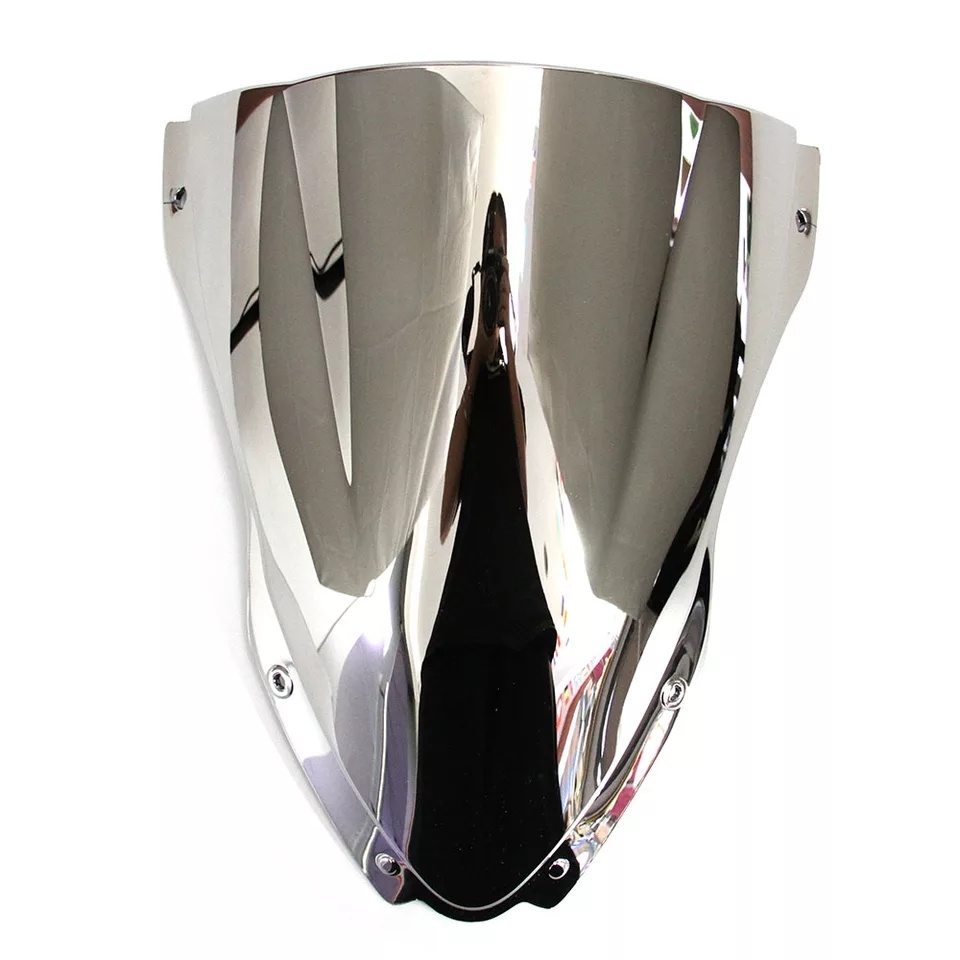 Unbreakeable Double bubble Windshield Suitable for Kawasaki ZX10R 2016-2018 - Silver