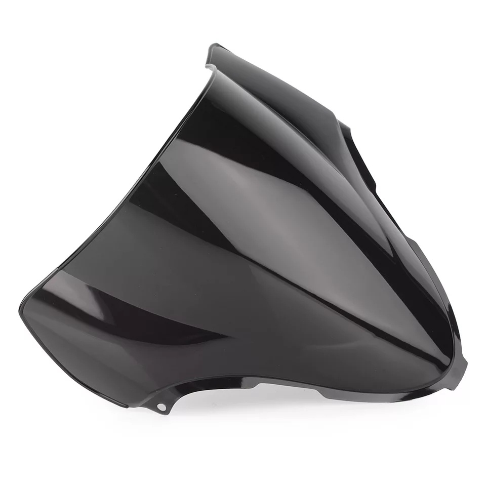 Unbreakeable Double bubble Windshield Suitable for Suzuki Hayabusa 2008 Onwards - Black