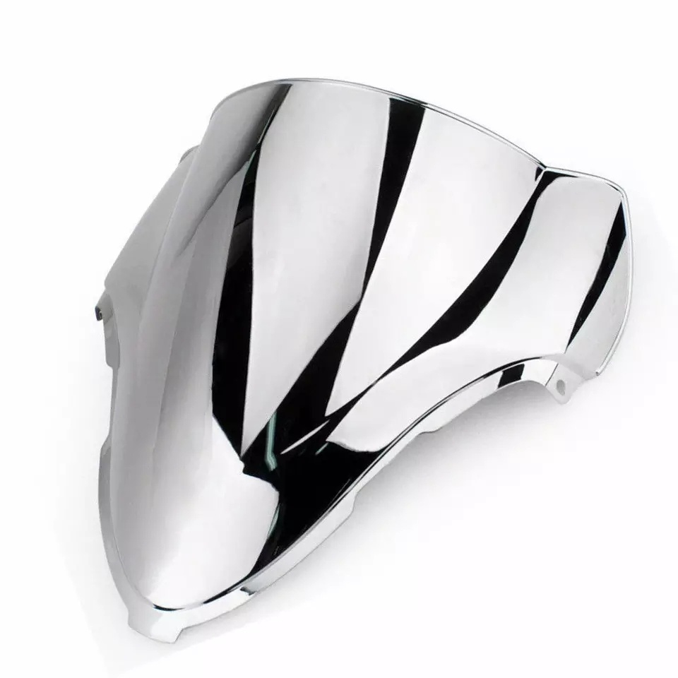 Unbreakeable Double bubble Windshield Suitable for Suzuki Hayabusa 2008 Onwards - Silver