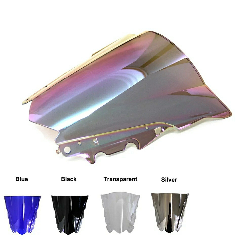 Unbreakeable Double bubble Windshield Suitable for Yamaha R3 2015-2018 - Iridium