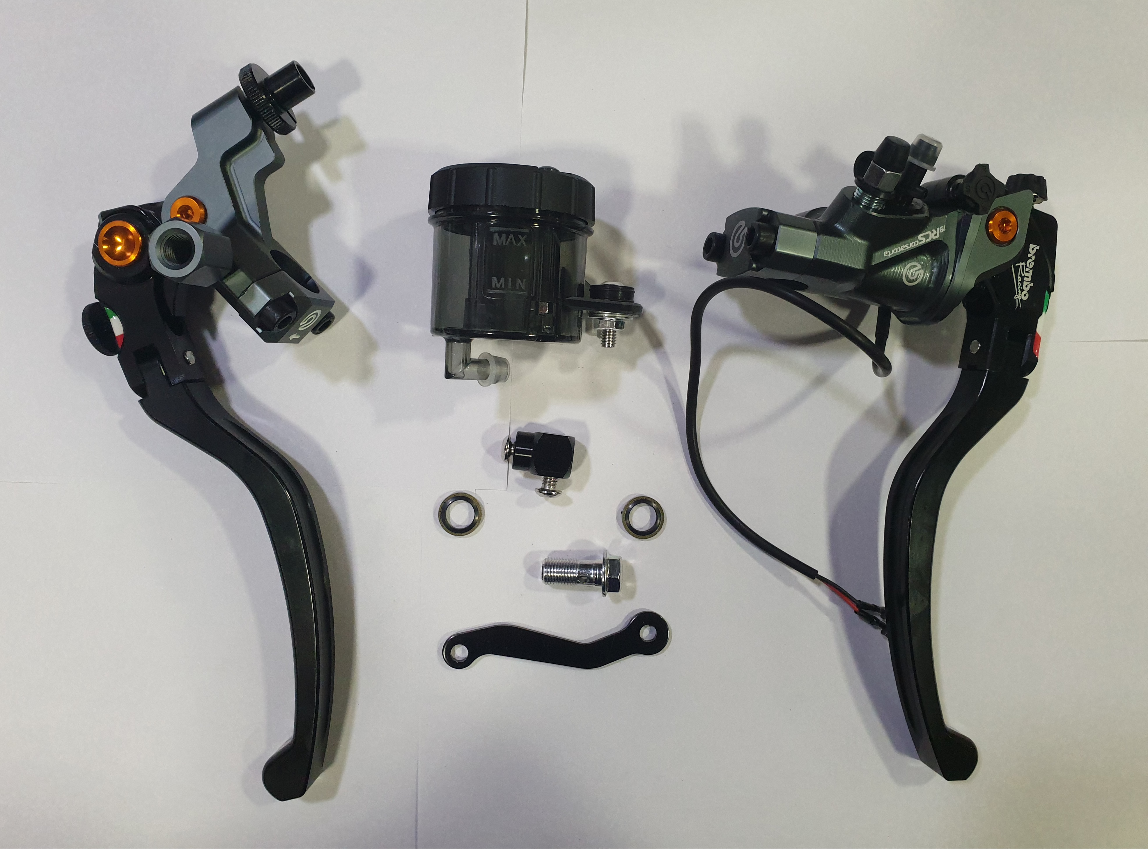 Universal Hydraulic Foldable long Brake & Normal Foldable Clutch Levers for Superbikes